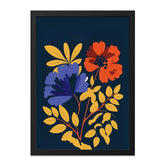 Floral Wall Art, Modern Flower Print, Botanical Art, Abstract Flowers, Colorful Wall Decor, Home Decor, Framed Art, Office Decor - Tawshia